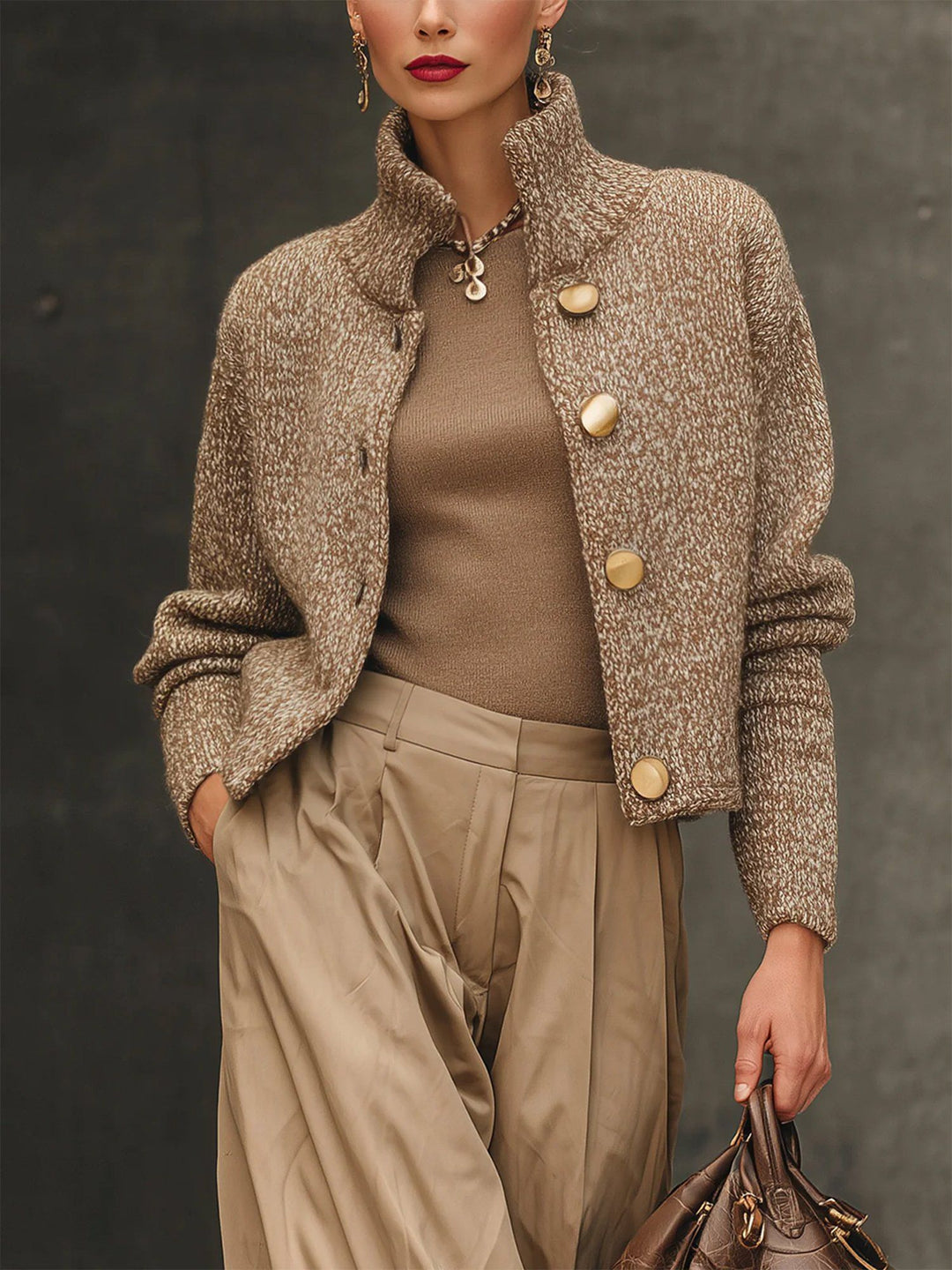 Nevaine | Elegant Knit Jacket