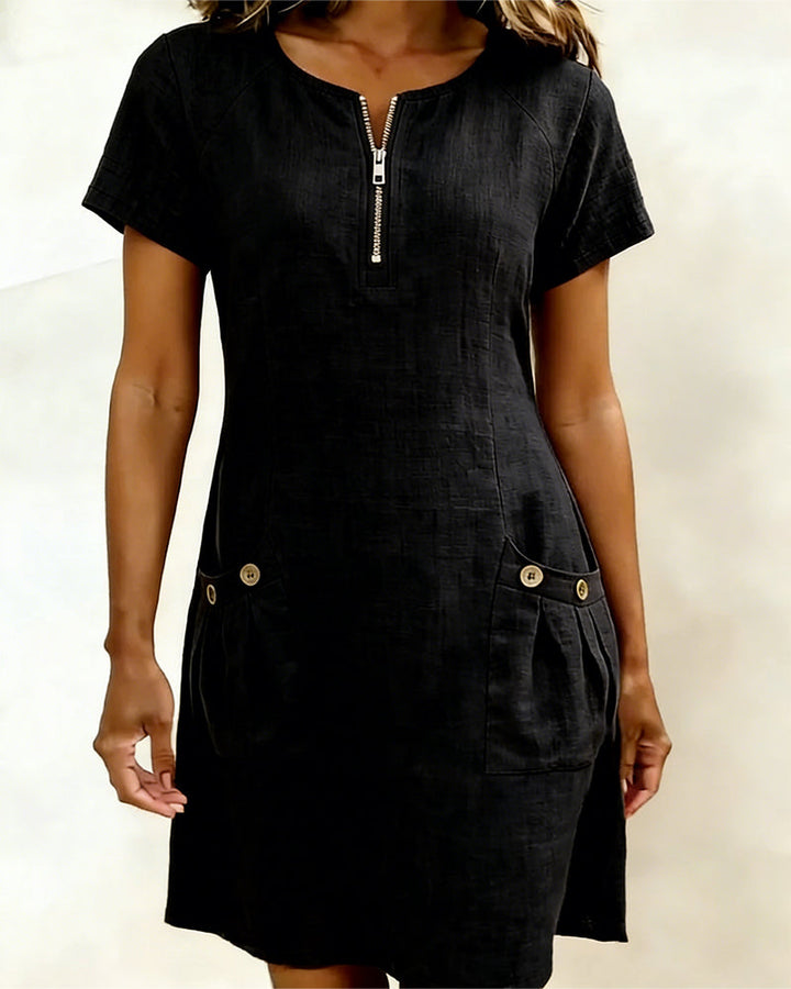Lina Dress — Natural Elegance for Every Day