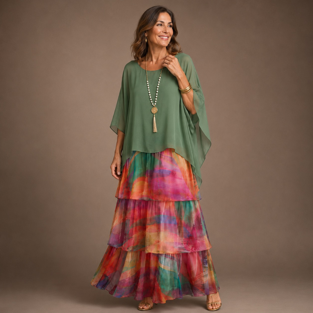 Lara | Elegant Flowing Maxi Dress