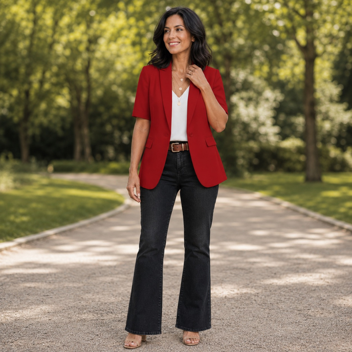 Lisanne – Polished Short Sleeve Casual Blazer