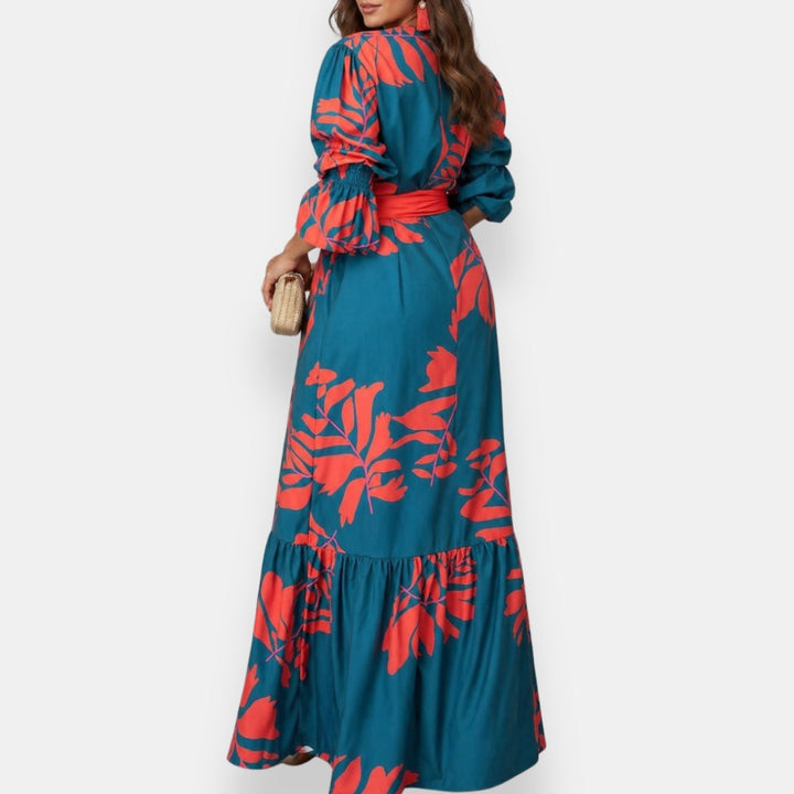 Nancy Tropical Floral Maxi Dress