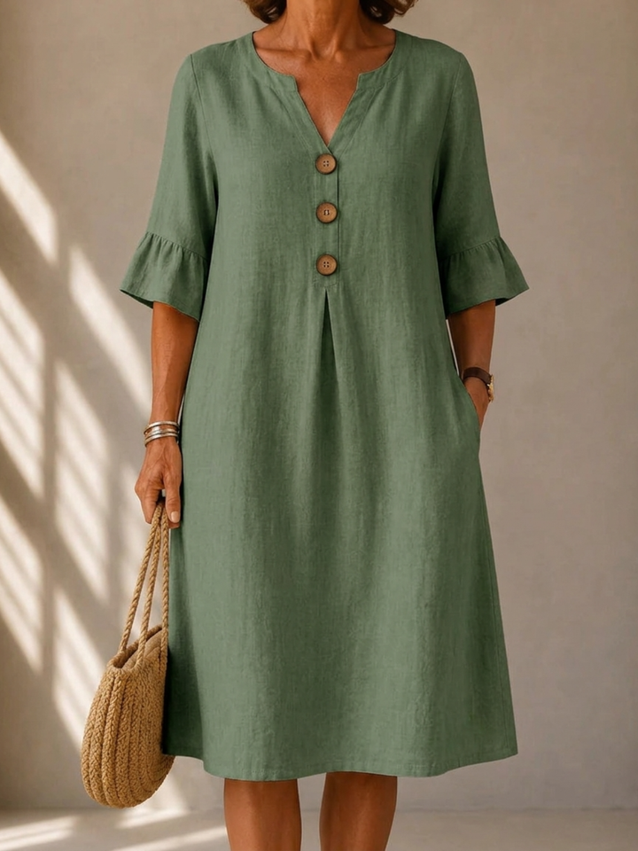 Elinda | Button Dress