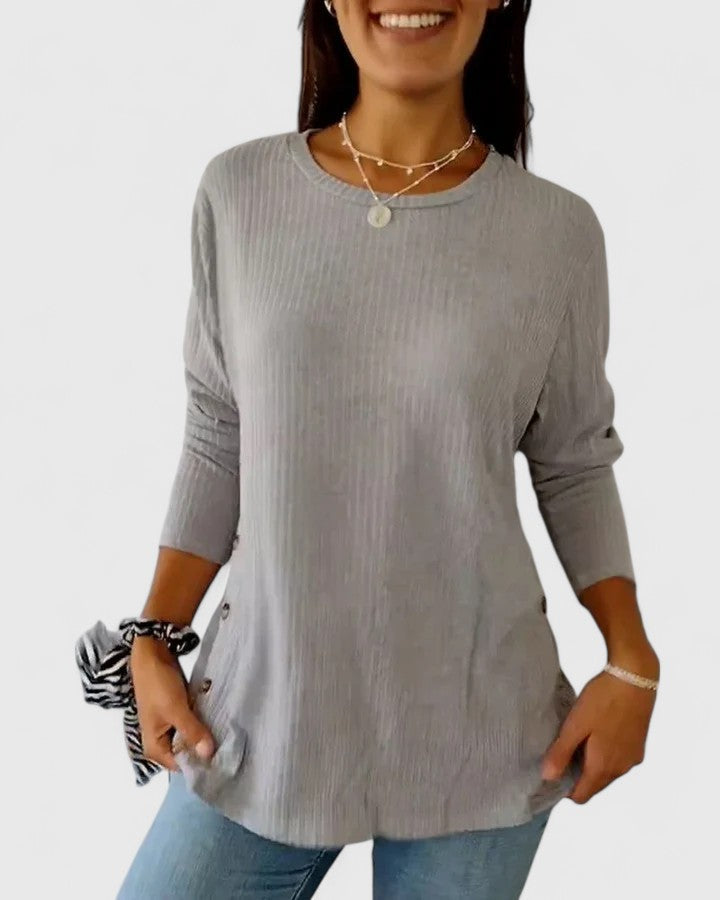 Megan | Elegant Crew Top