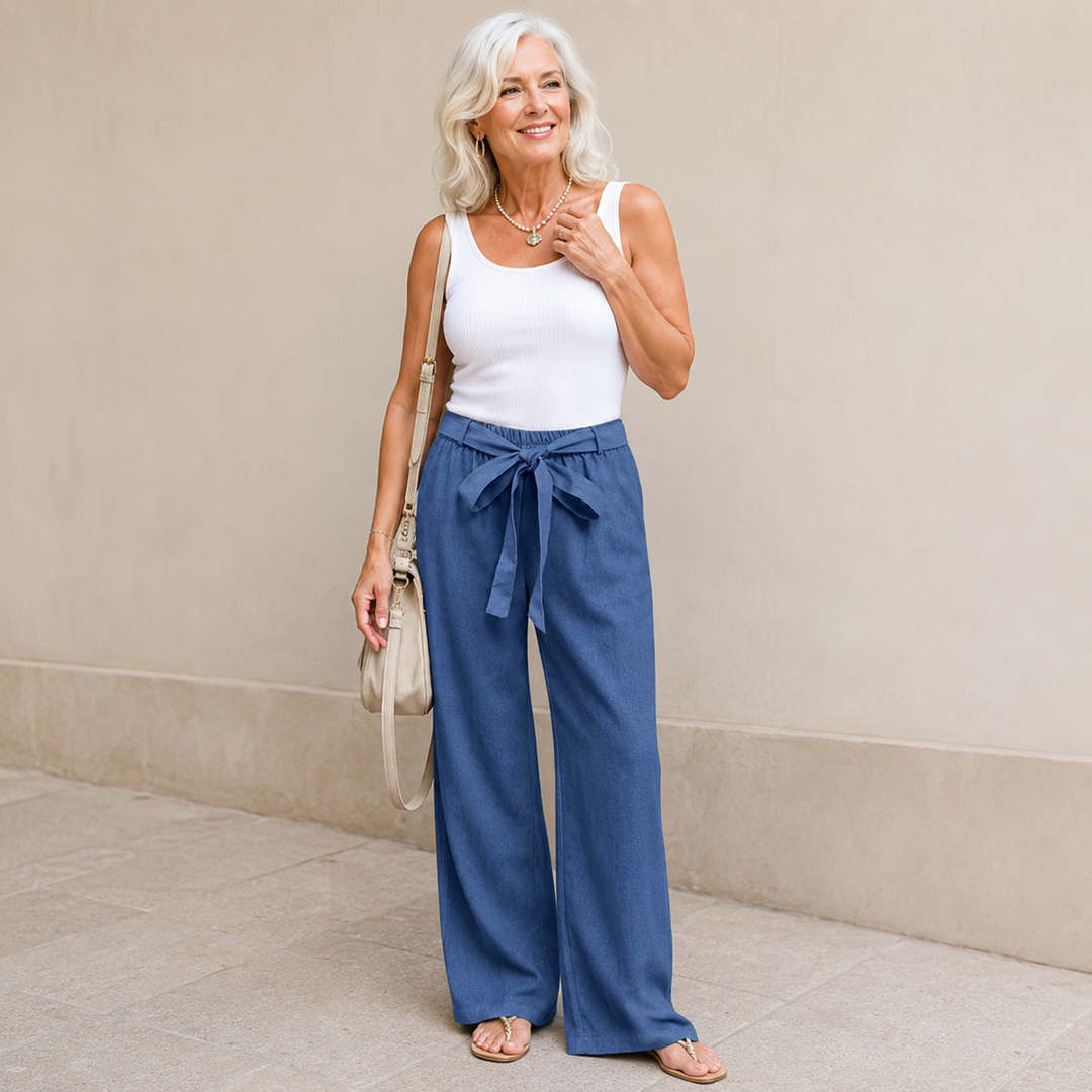 Elly Women's Pants | Wide-Leg Drawstring
