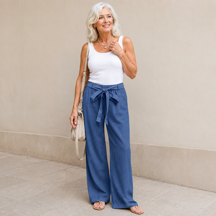 Elly Women's Pants | Wide-Leg Drawstring