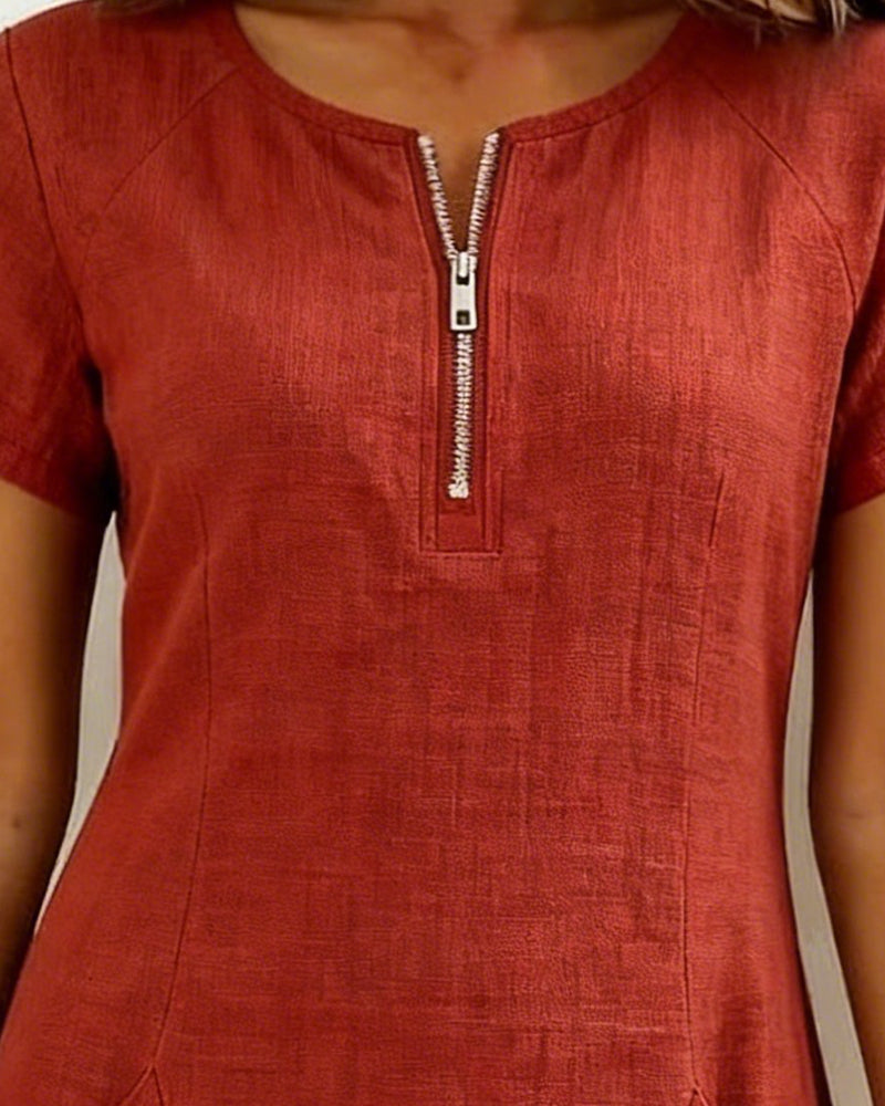 Lina Dress — Natural Elegance for Every Day