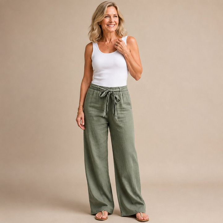 Elly Women's Pants | Wide-Leg Drawstring