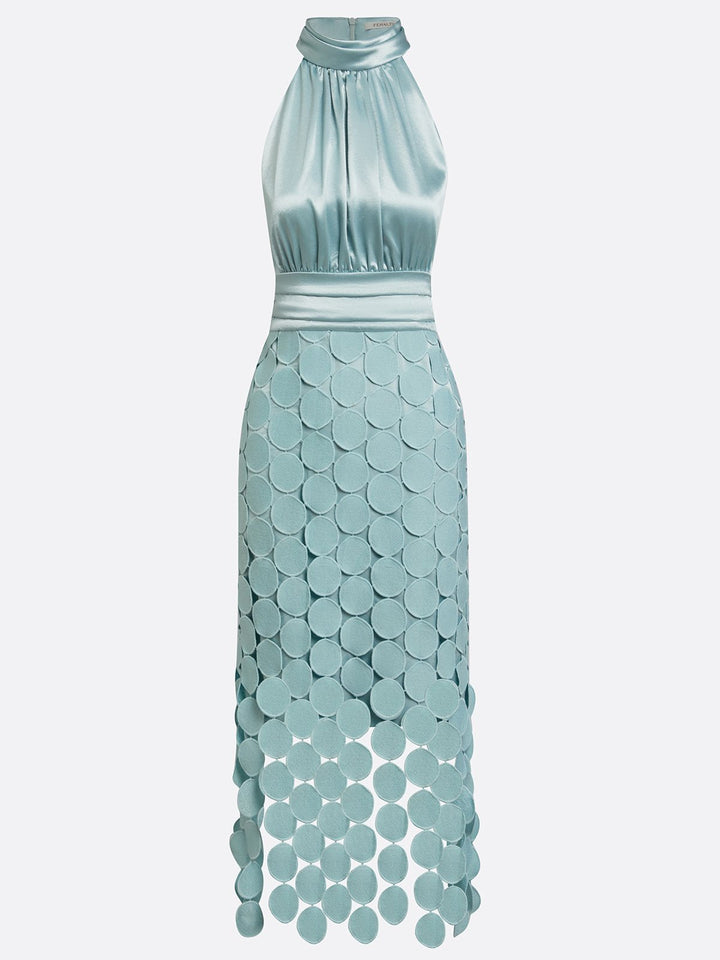 Luna | Halter Neck Midi Dress