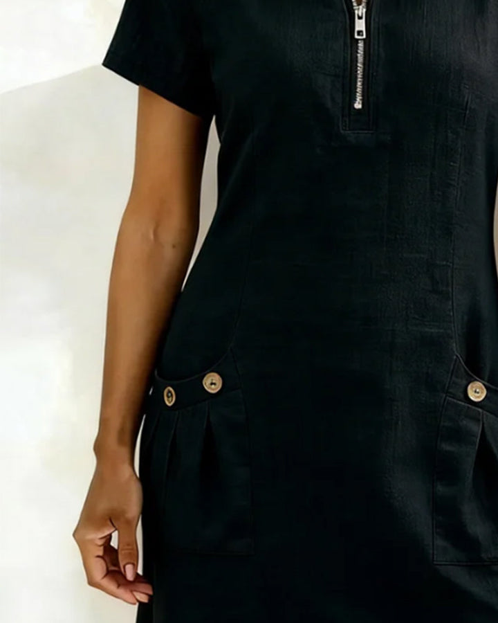 Lina Dress — Natural Elegance for Every Day