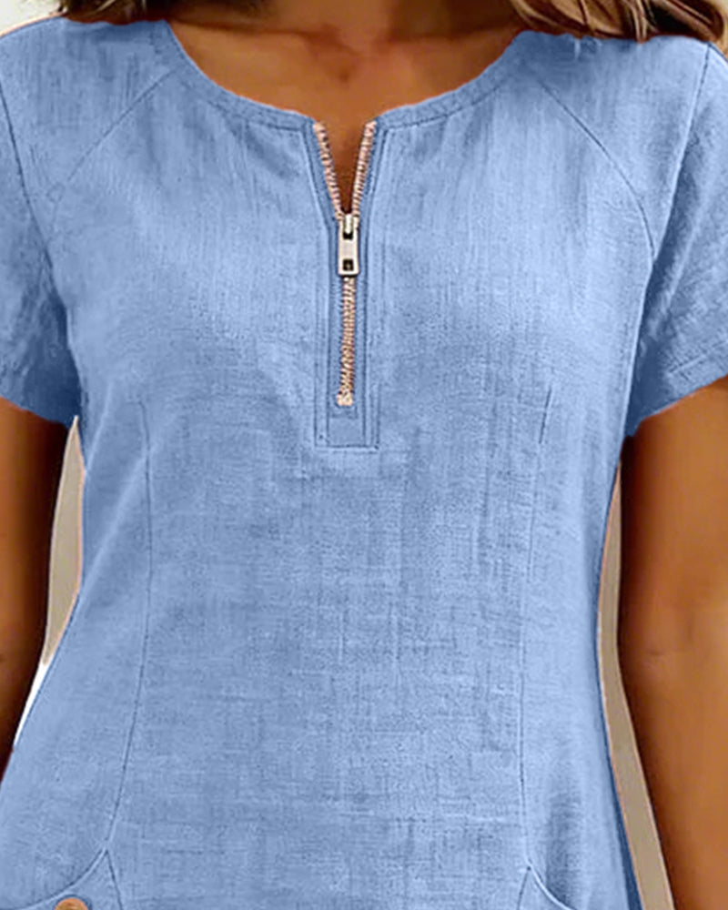 Lina Dress — Natural Elegance for Every Day