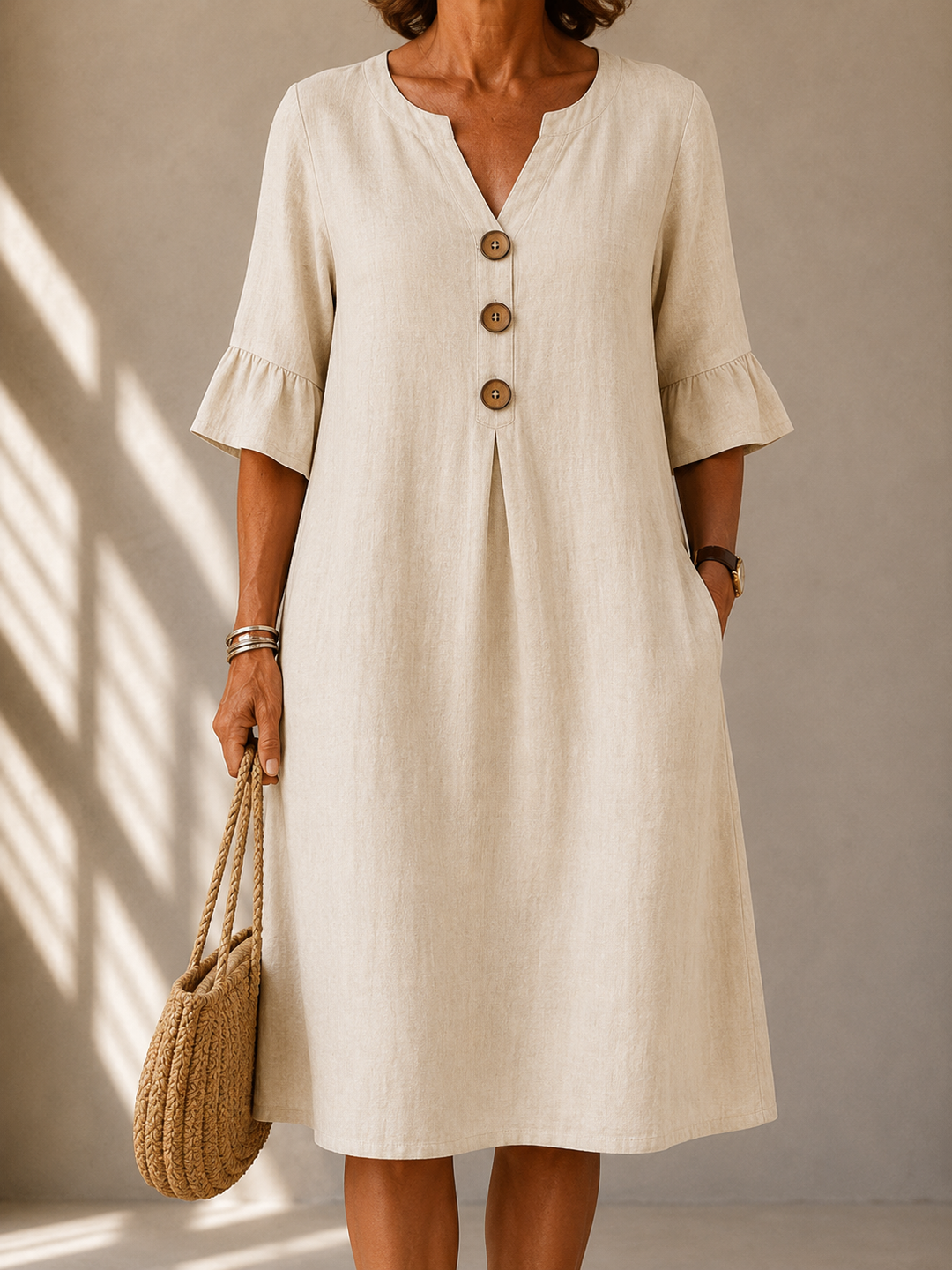 Elinda | Button Dress
