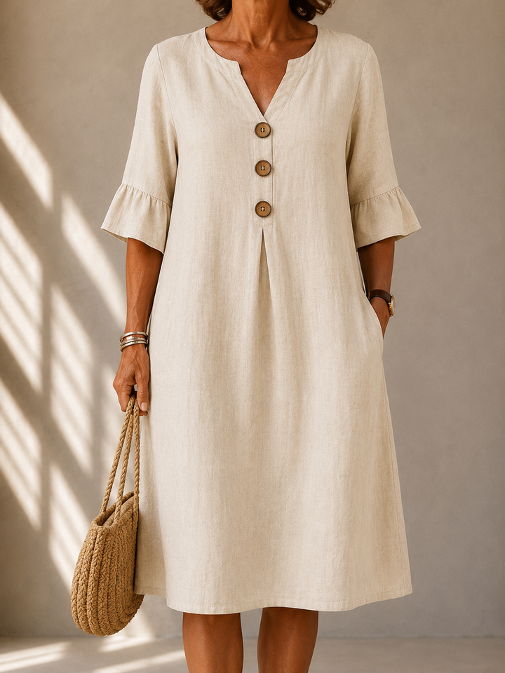 Elinda | Button Dress