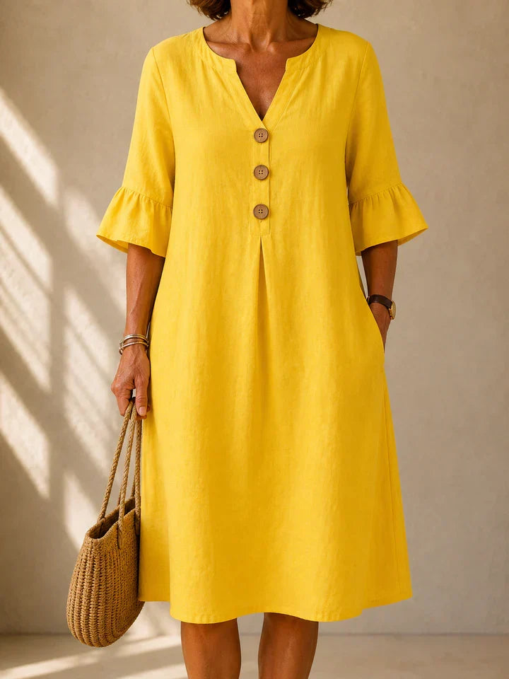Elinda | Button Dress