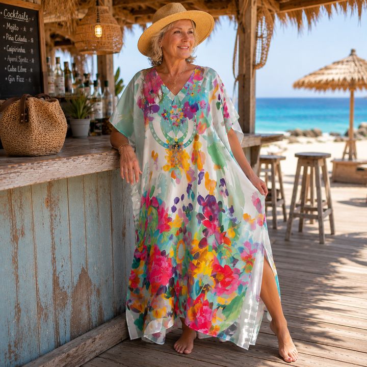 Loretta | Artistic Bohemian Kaftan Dress