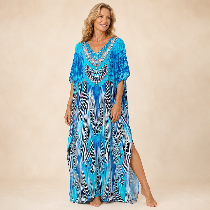 Loretta | Artistic Bohemian Kaftan Dress