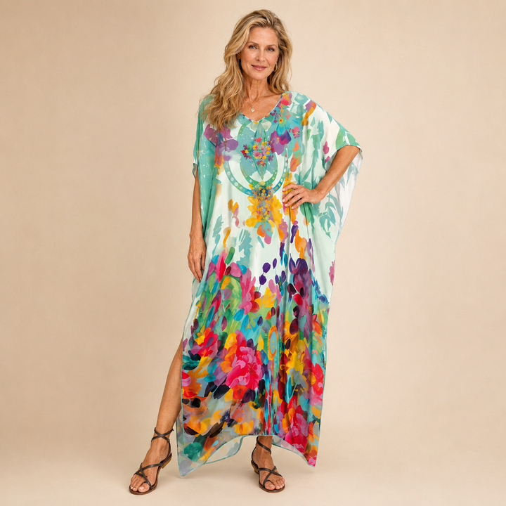 Loretta | Artistic Bohemian Kaftan Dress
