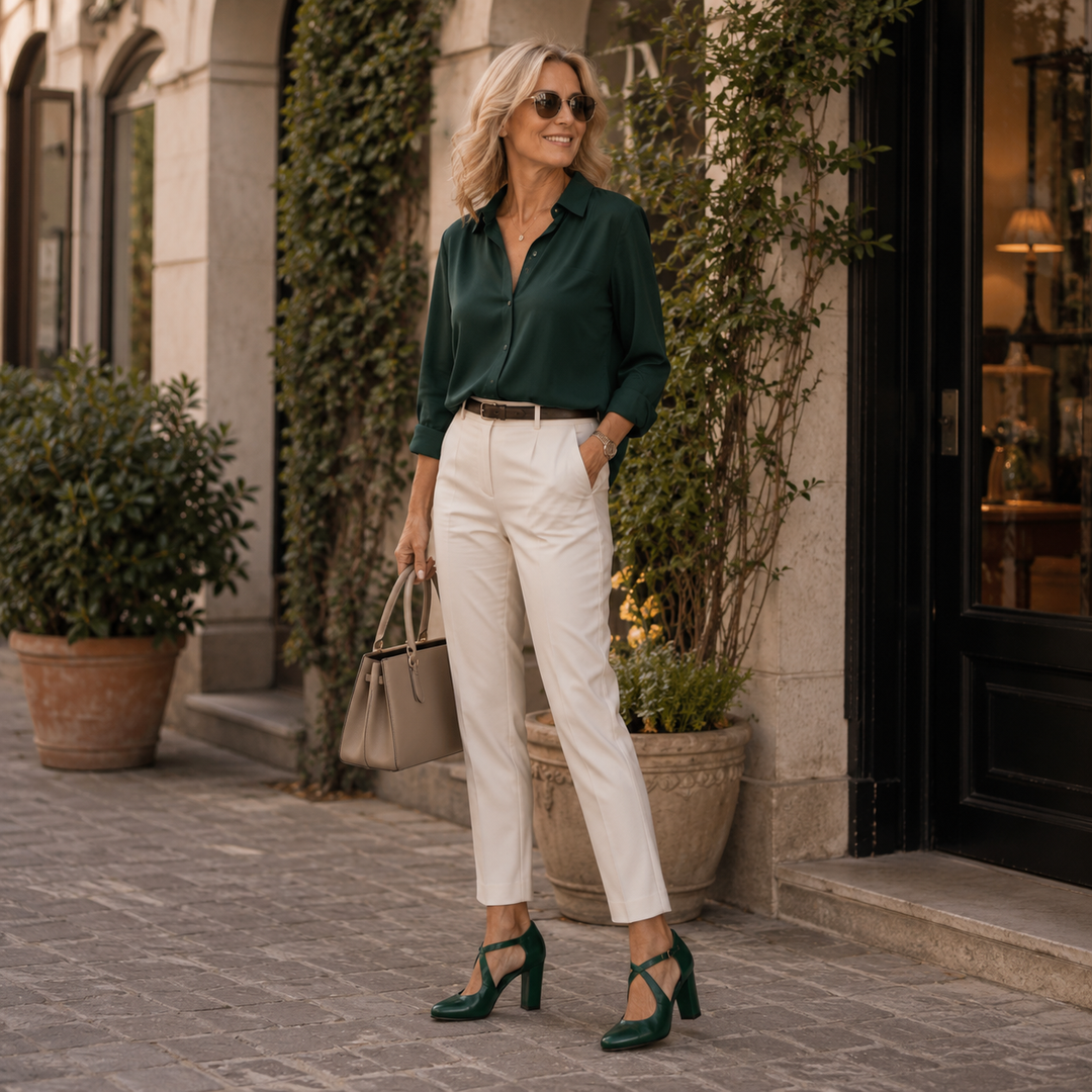 Violet | Elegant Comfort Strap Heels
