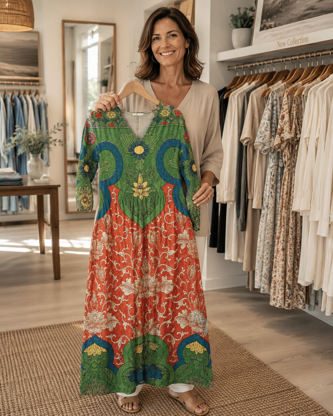 Sophia | Vintage Floral Maxi Dress