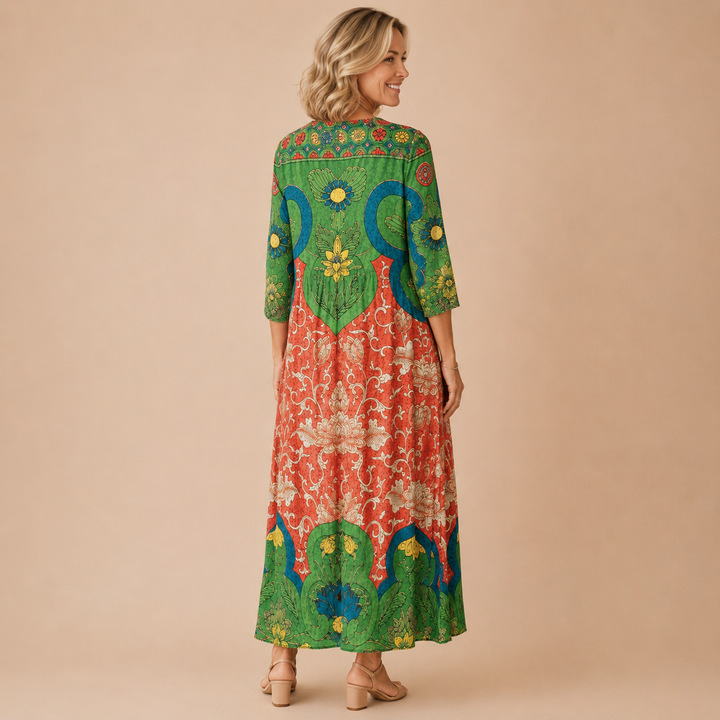 Sophia | Vintage Floral Maxi Dress
