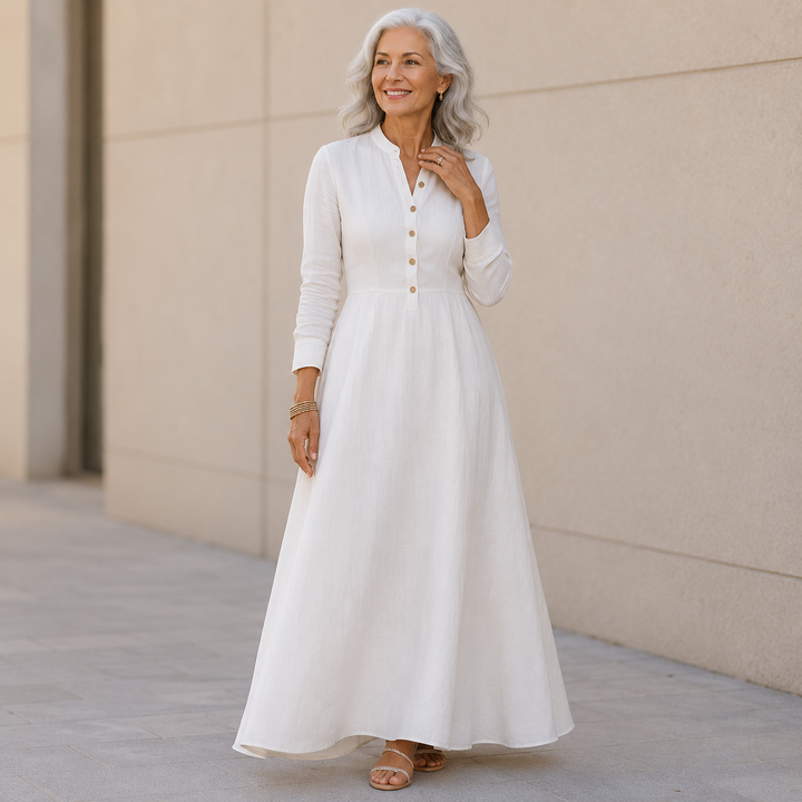 Thelma Linen Maxi Dress