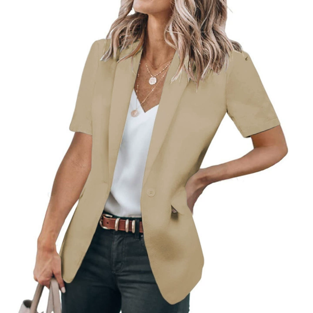 Lisanne – Polished Short Sleeve Casual Blazer