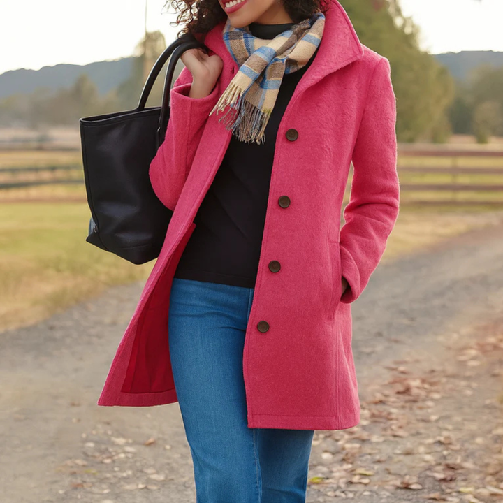 Evanna | Classic Button-Front Longline Coat