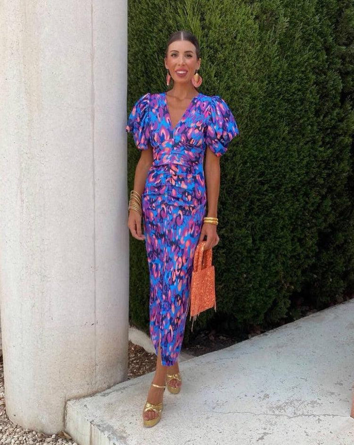 Stella & Grace™|Dress with Puff Sleeves