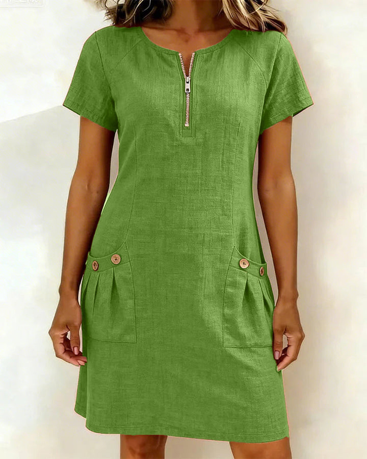 Lina Dress — Natural Elegance for Every Day