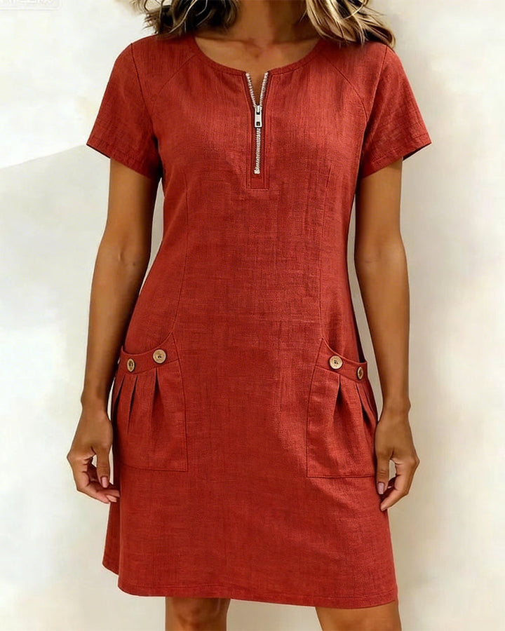 Lina Dress — Natural Elegance for Every Day