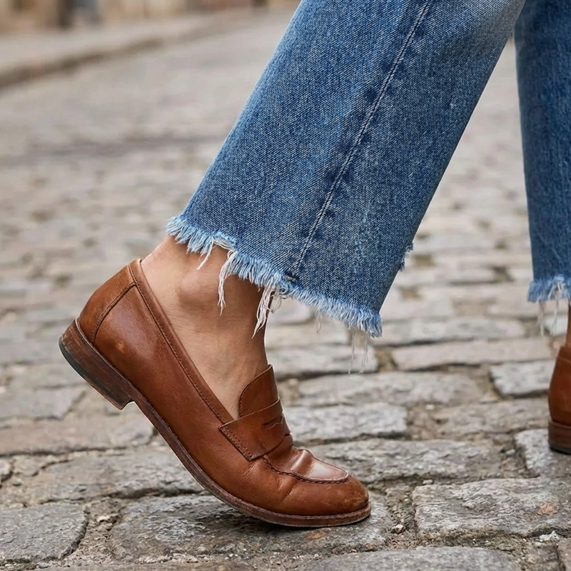 Clover | Retro Cropped Straight Jeans