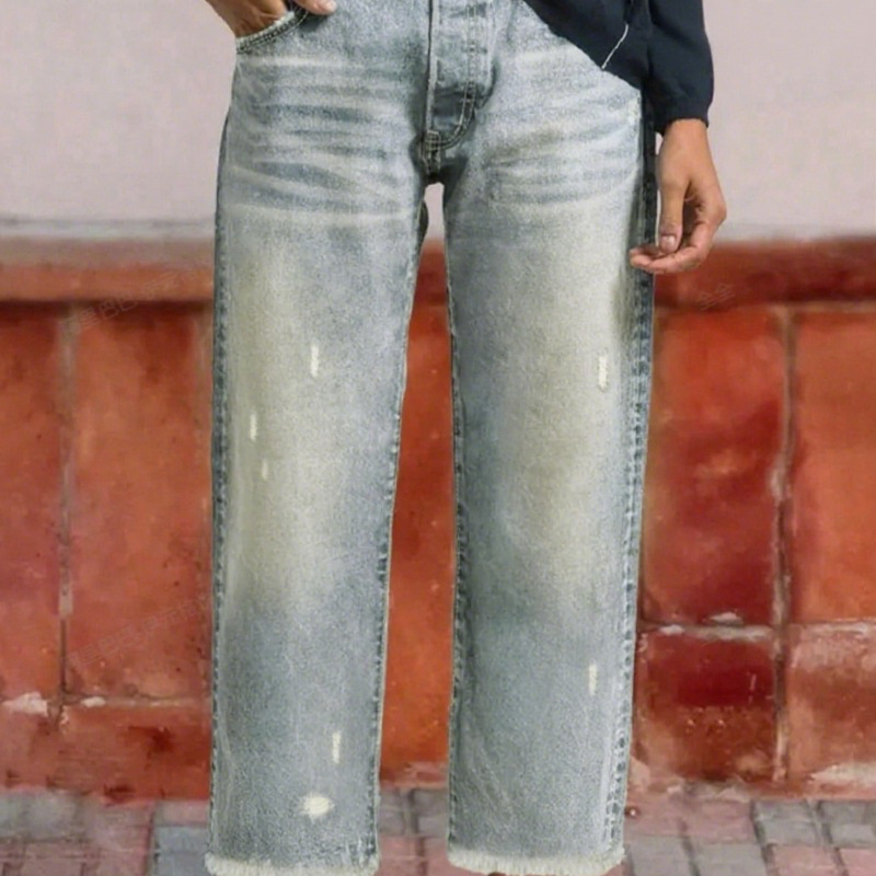 Clover | Retro Cropped Straight Jeans